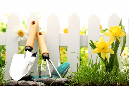 Garden clearance professionals at work